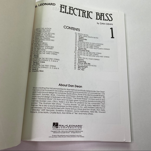 Vintage Electric Bass Book Hal Leonard Music - Picture 8 of 16